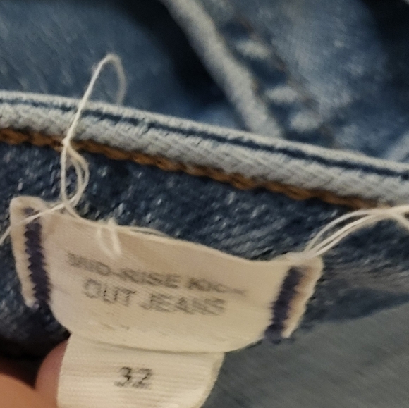 Madewell Kick Out Jeans Wome's Medium Wash Denim Blue Bootcut Jeans Size 32(14) - Picture 8 of 12